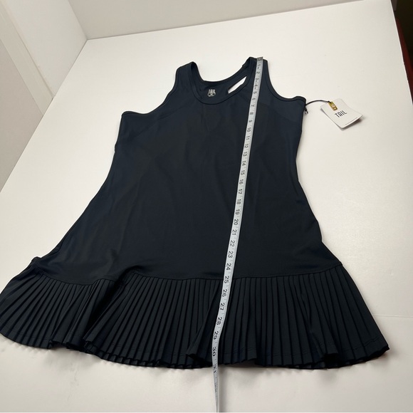Tail Womens Coletta Dress Racerback Pleated Hem Size Medium Black Athletic NEW - Picture 10 of 13